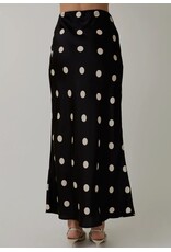 sunday edition Polka Dot Satin Midi Skirt