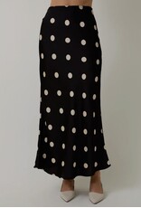 sunday edition Polka Dot Satin Midi Skirt