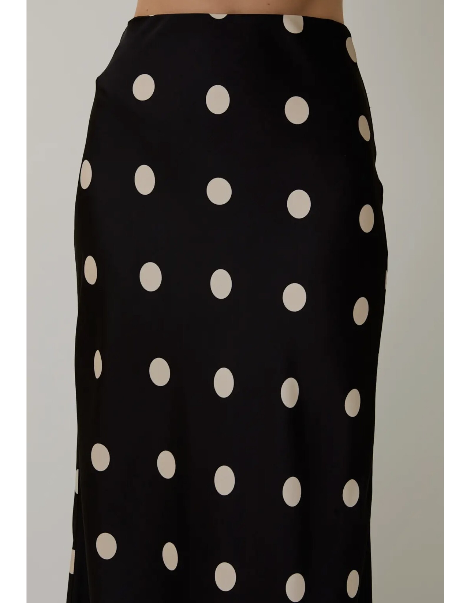 sunday edition Polka Dot Satin Midi Skirt