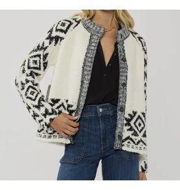 Tribal Textured Knit Sweater Jacket