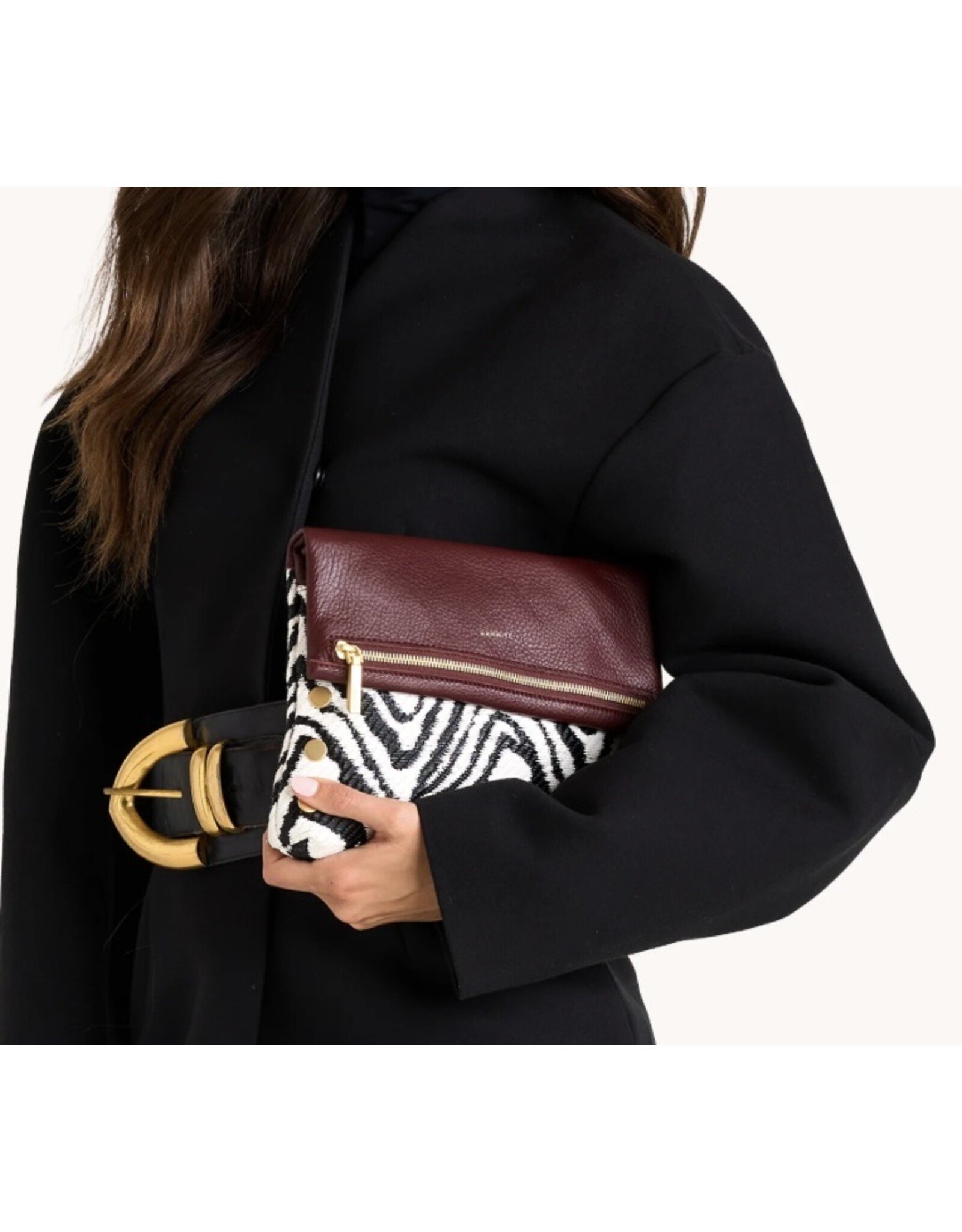 Hammitt VIP Zebra/Brushed Gold