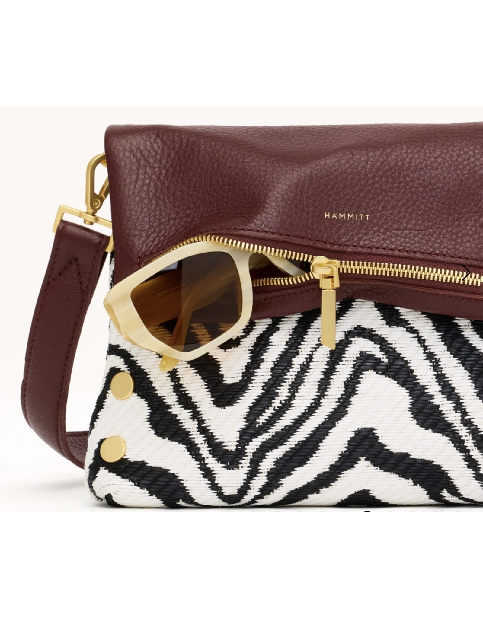 Hammitt VIP Zebra/Brushed Gold