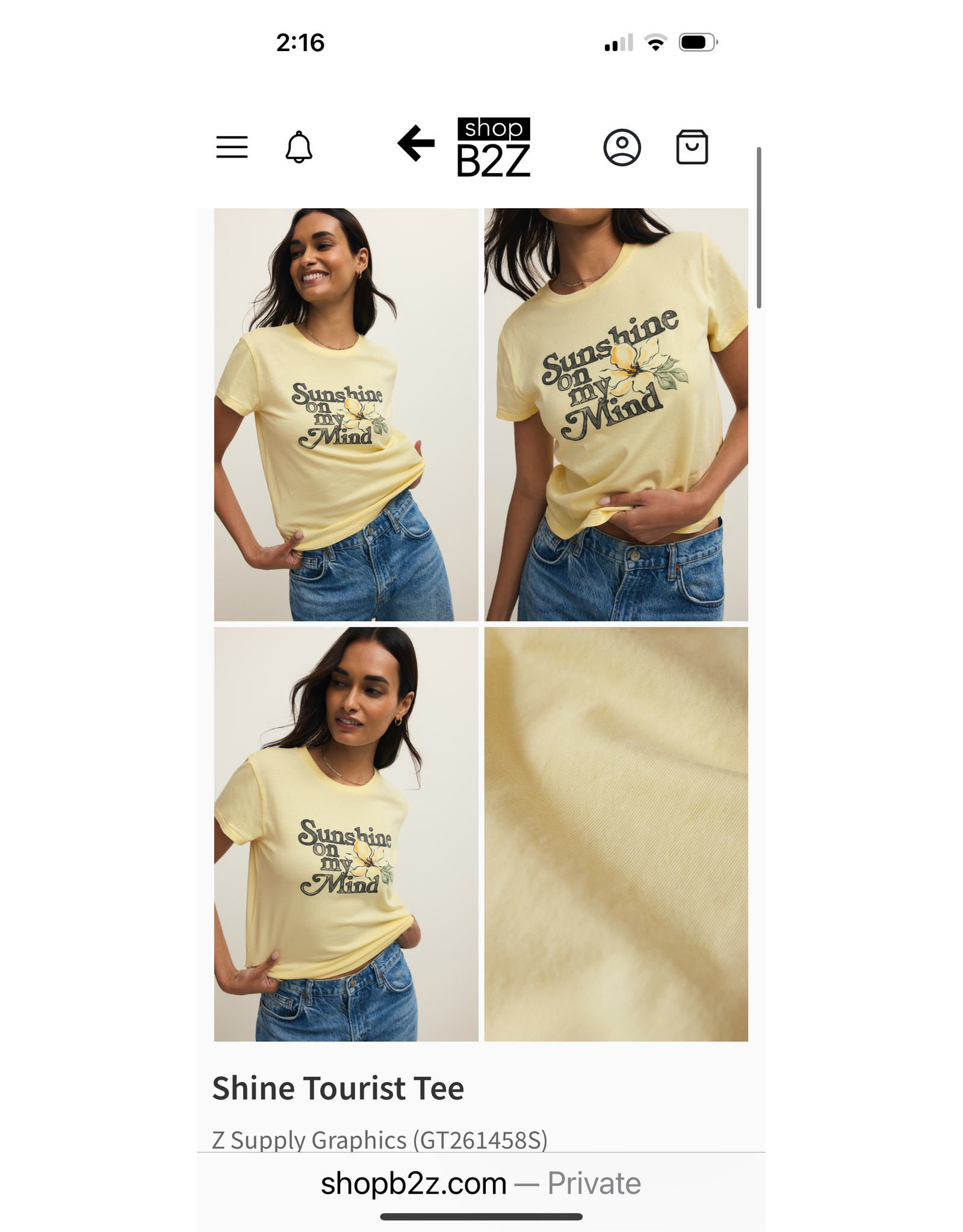 ZSupply ZSupply Shine Toursit Tee