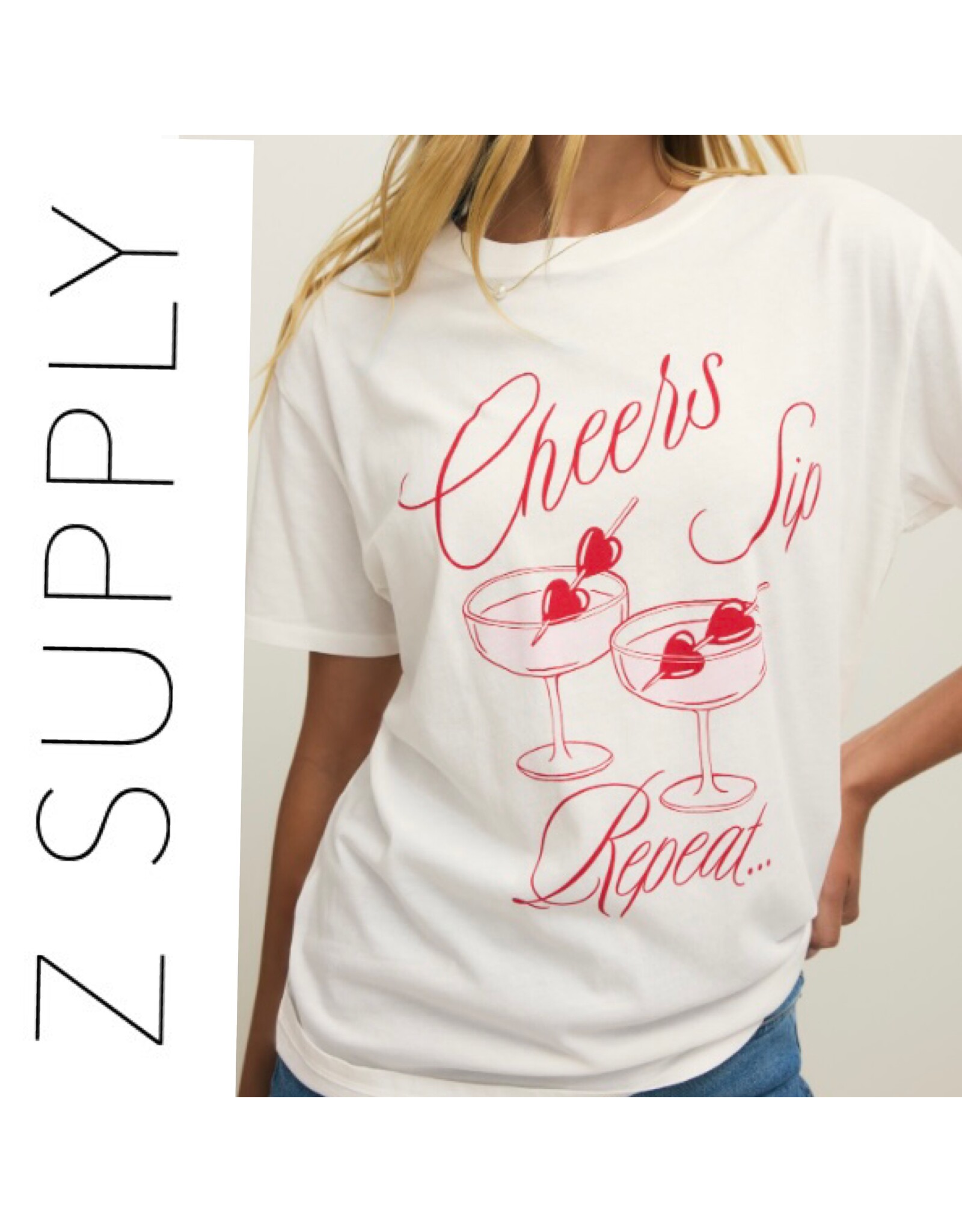 ZSupply ZSupply Cheers Boyfriend Tee