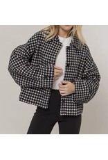 Hyfve Tweed Plaid Oversized Jacket