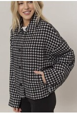 Hyfve Tweed Plaid Oversized Jacket
