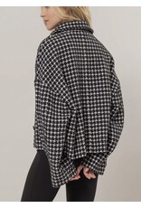 Hyfve Tweed Plaid Oversized Jacket
