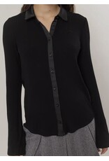 Hyfve Knit Shirt w/ Button Placket