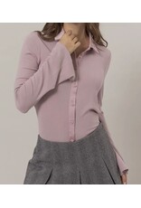 Hyfve Knit Shirt w/ Button Placket