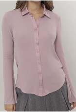 Hyfve Knit Shirt w/ Button Placket