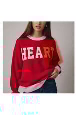 sunday edition HEART knit sweater