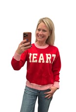 sunday edition HEART knit sweater