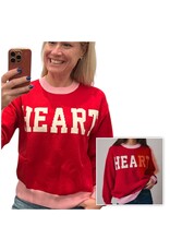 sunday edition HEART knit sweater