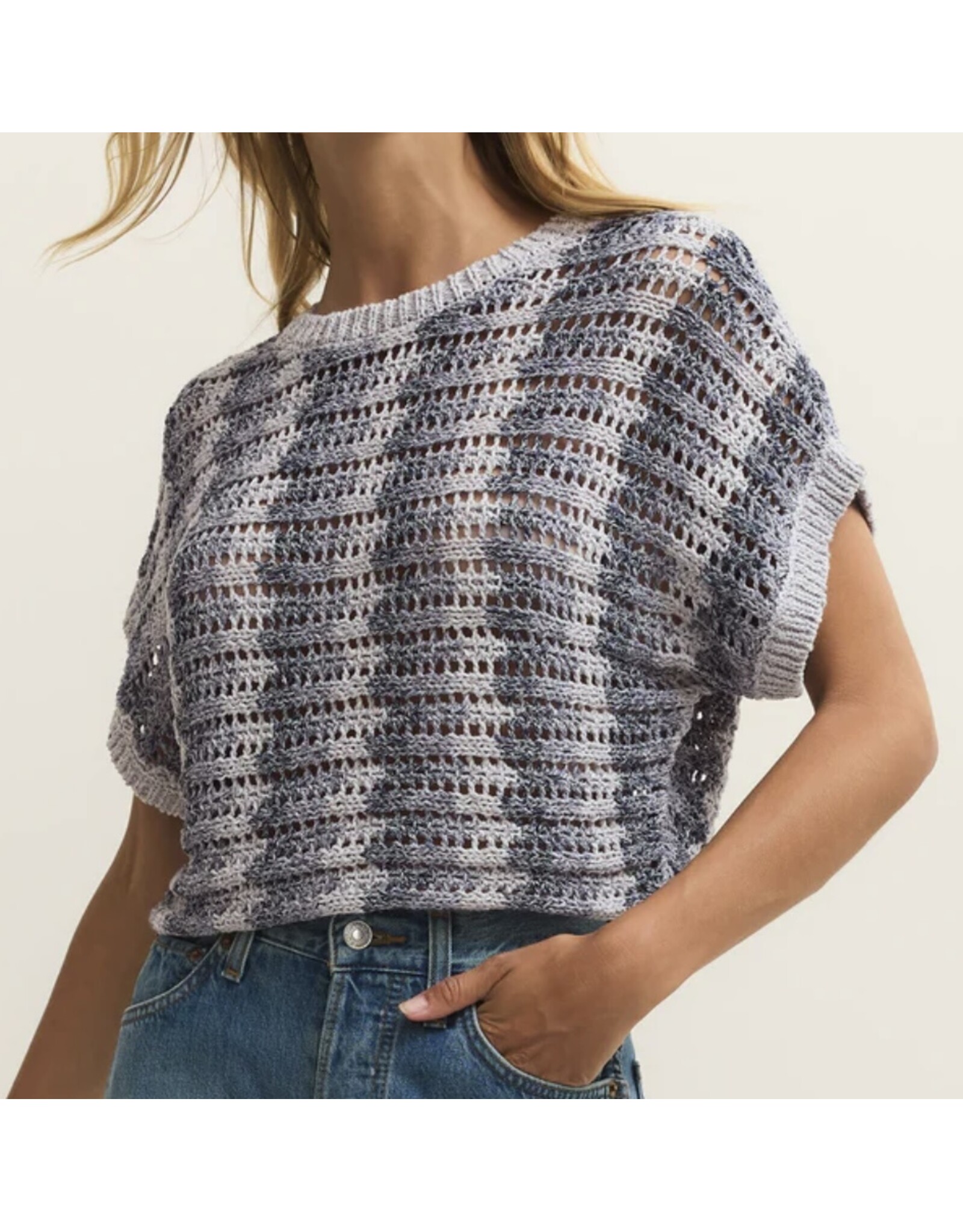 ZSupply Ballast Crochet Stripe Top