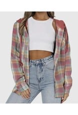 suhkasa Plaid Button-Up Hoody Jacket