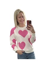 suhkasa Valentine Heart Knit Sweater