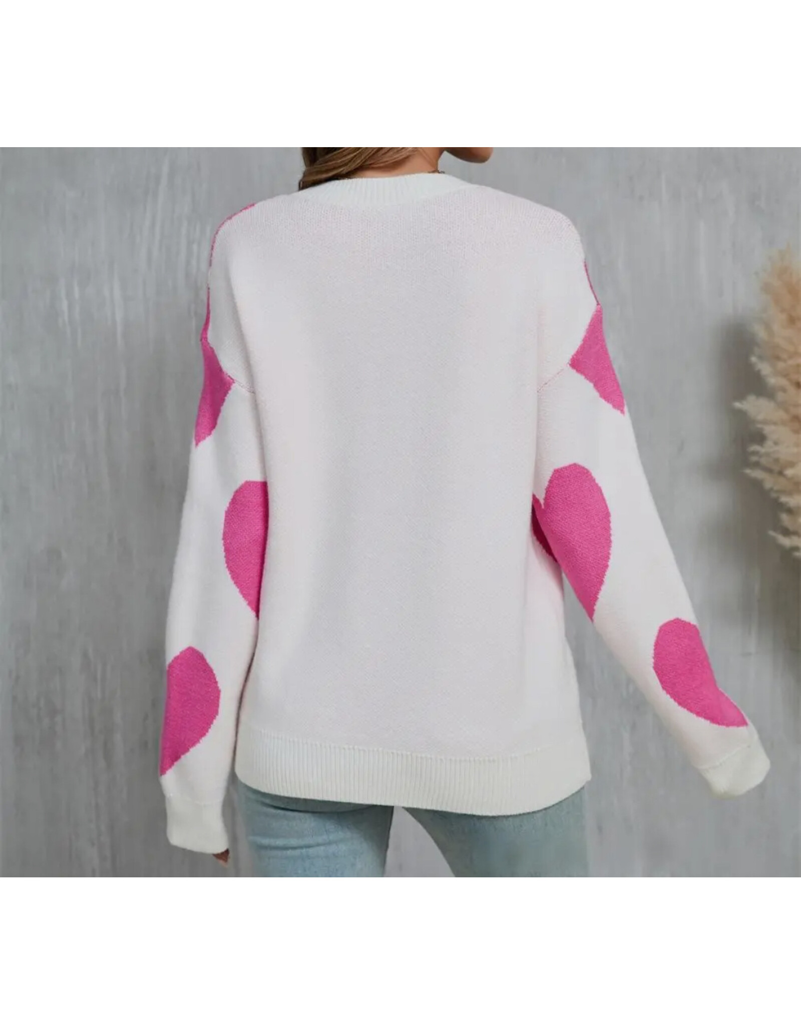 suhkasa Valentine Heart Knit Sweater