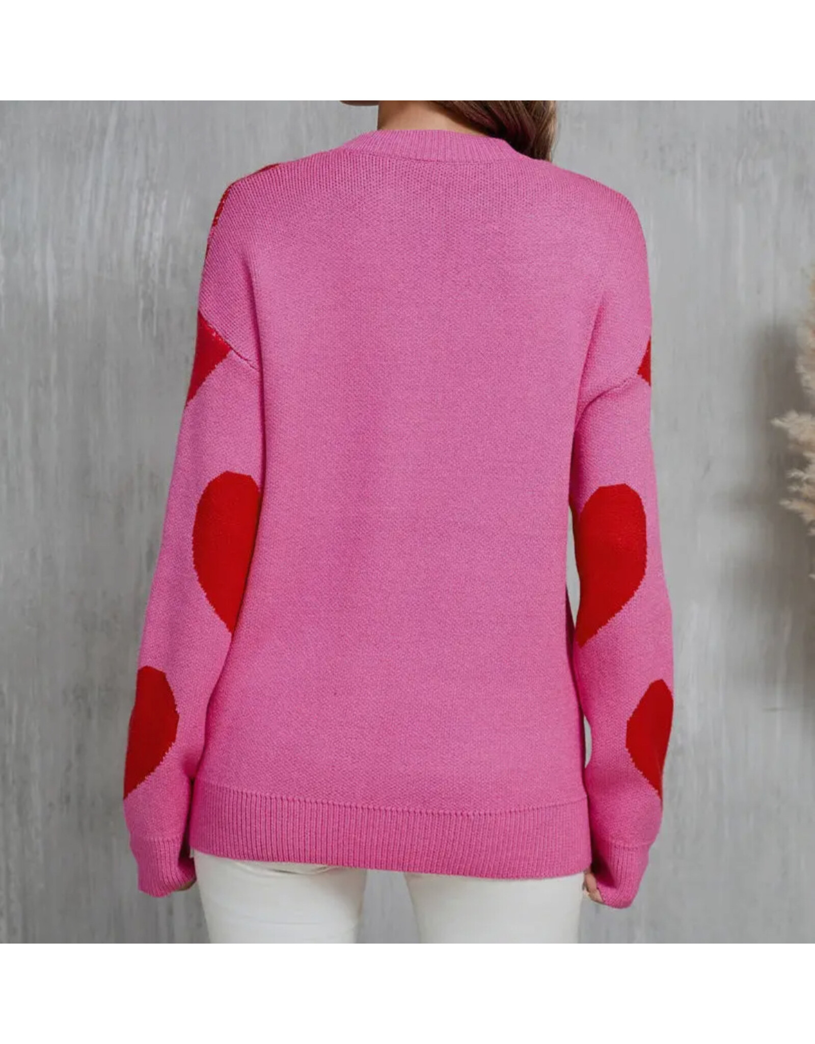 suhkasa Valentine Heart Knit Sweater