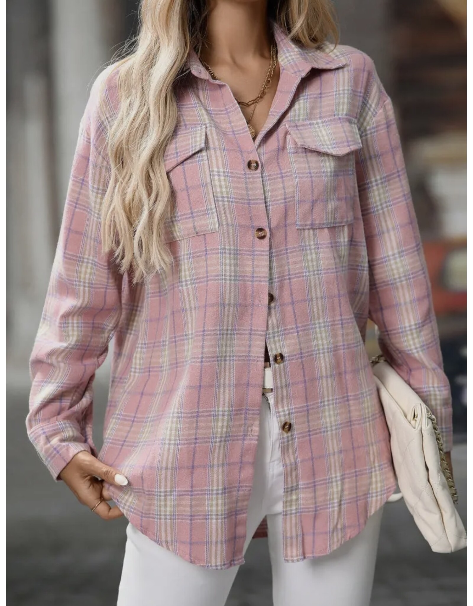 lovesoft Plaid button down shirt