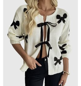 Sweet Bow Knit W/B Cardigan