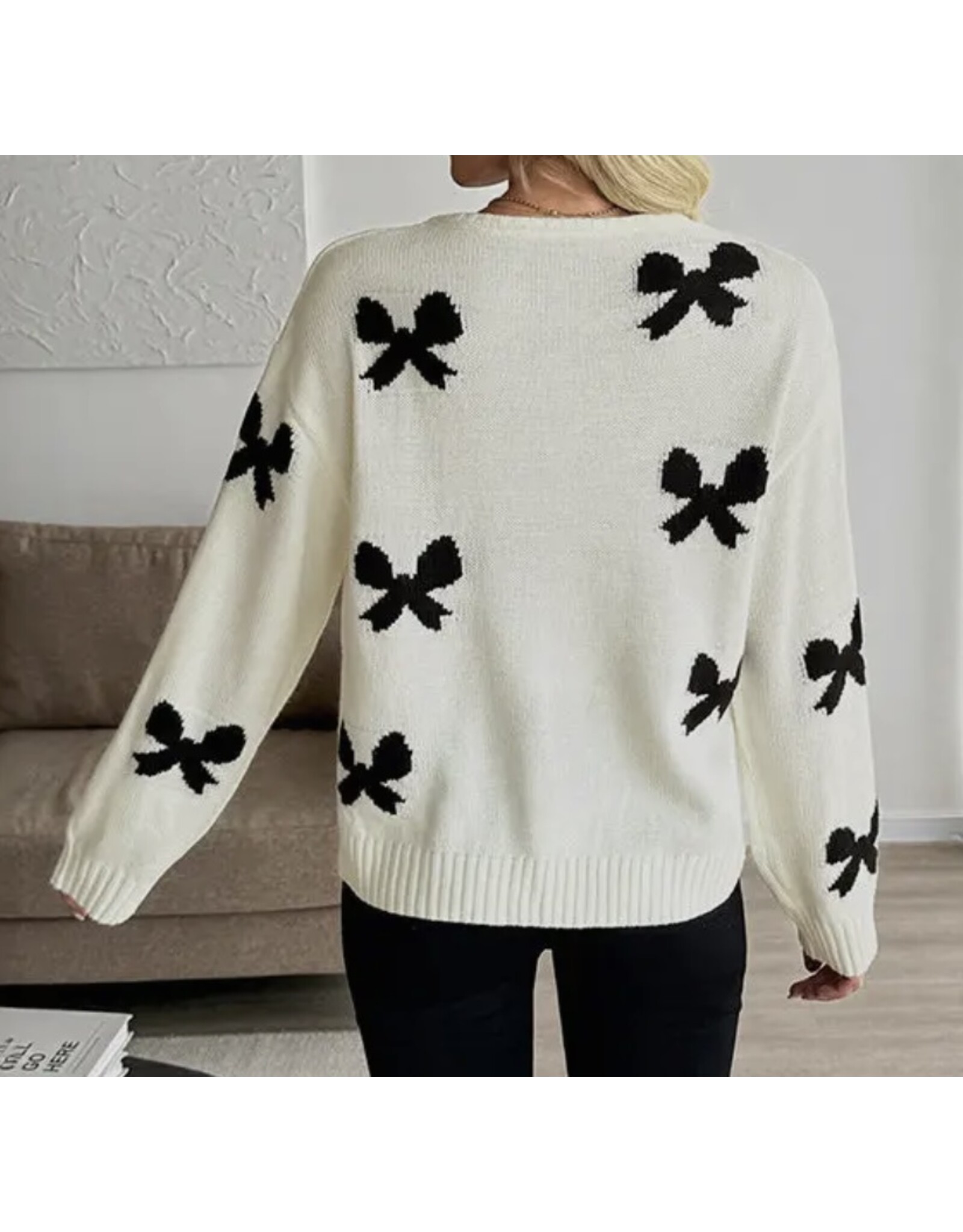 Sweet Bow Knit W/B Cardigan