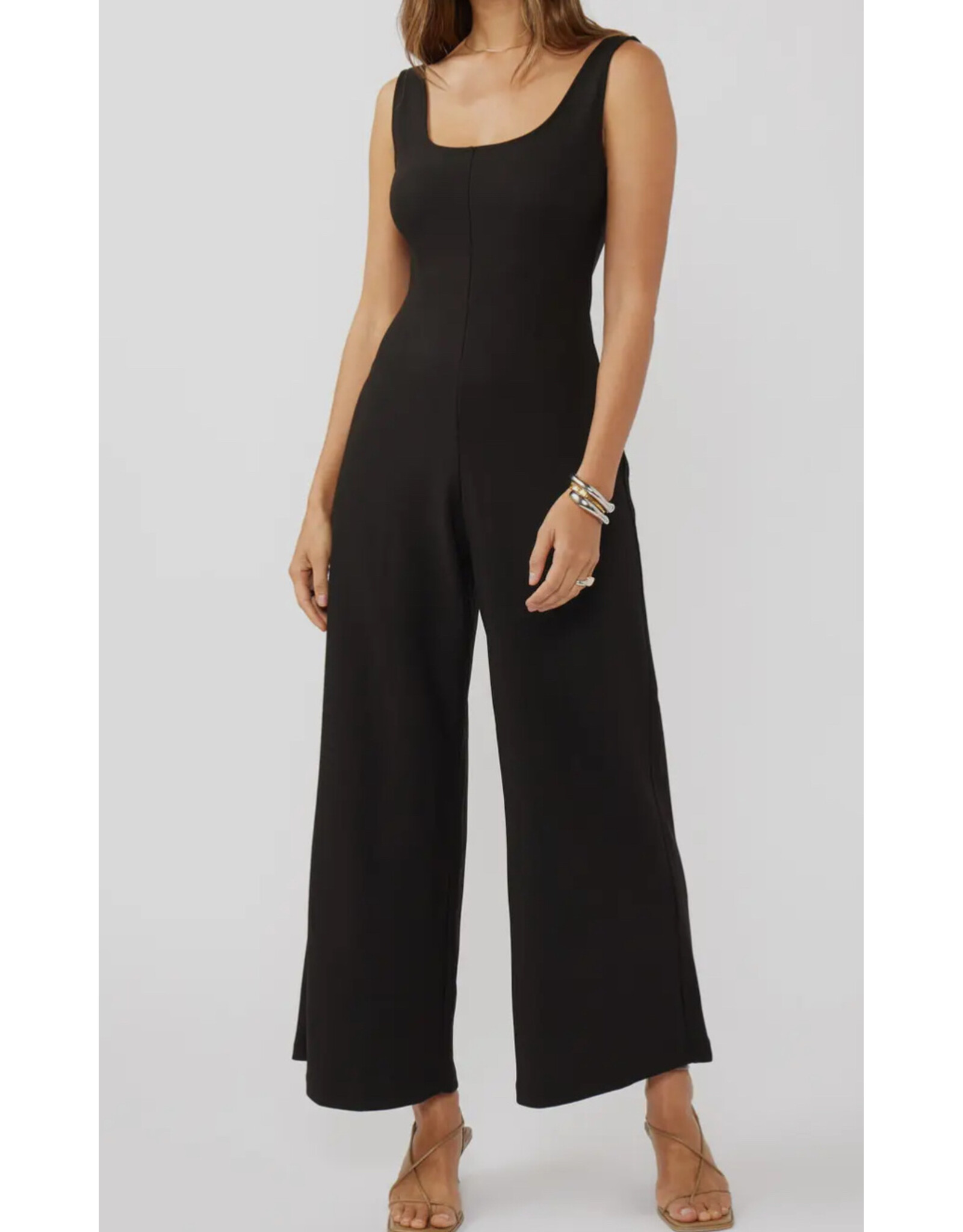 Black Tank Ponte Jumpsuit