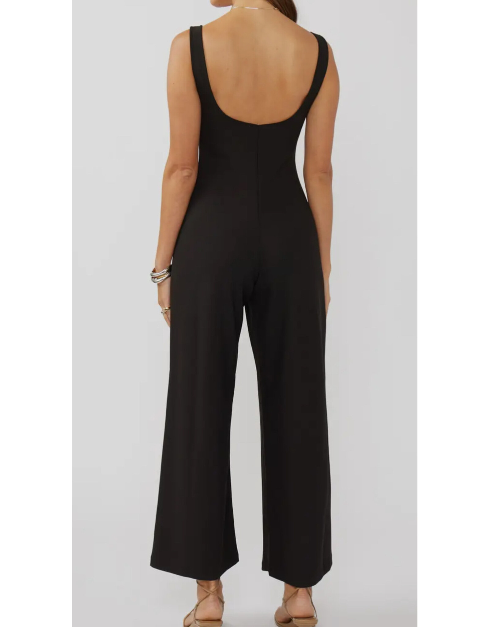 Black Tank Ponte Jumpsuit