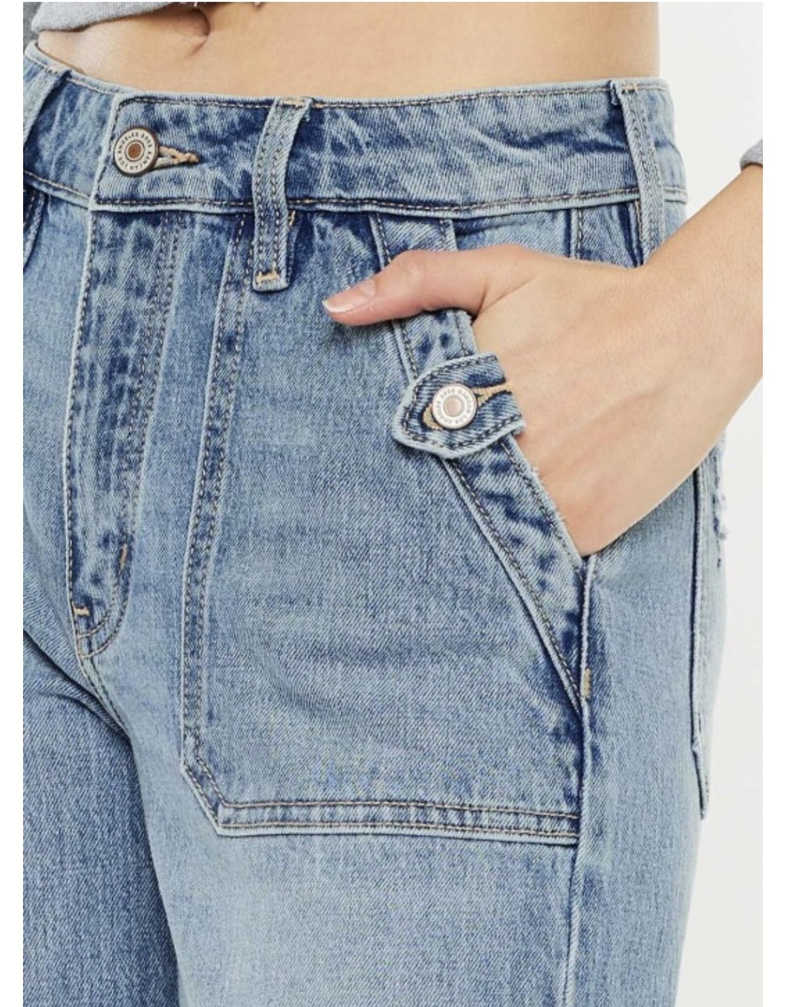 Kancan HR Wide Flare Jeans