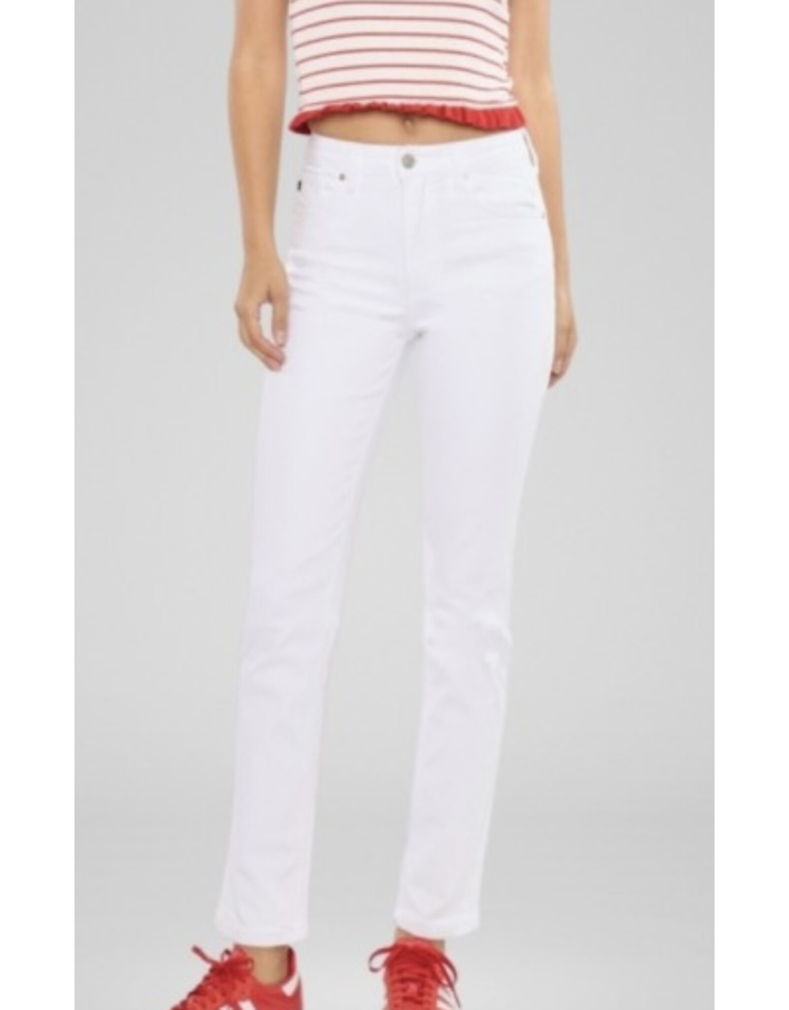 Kancan White HR Slim Straight