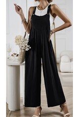 LATA Black Wide Leg Jumpsuit
