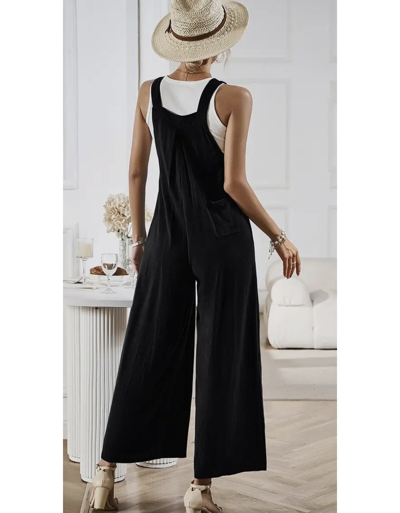 LATA Black Wide Leg Jumpsuit