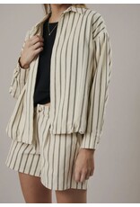 Cream/Charcoal Stripe Jacket
