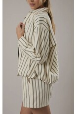 Cream/Charcoal Stripe Jacket