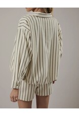 Cream/Charcoal Stripe Jacket