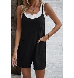 Scoop Neck Loose Fit Romper