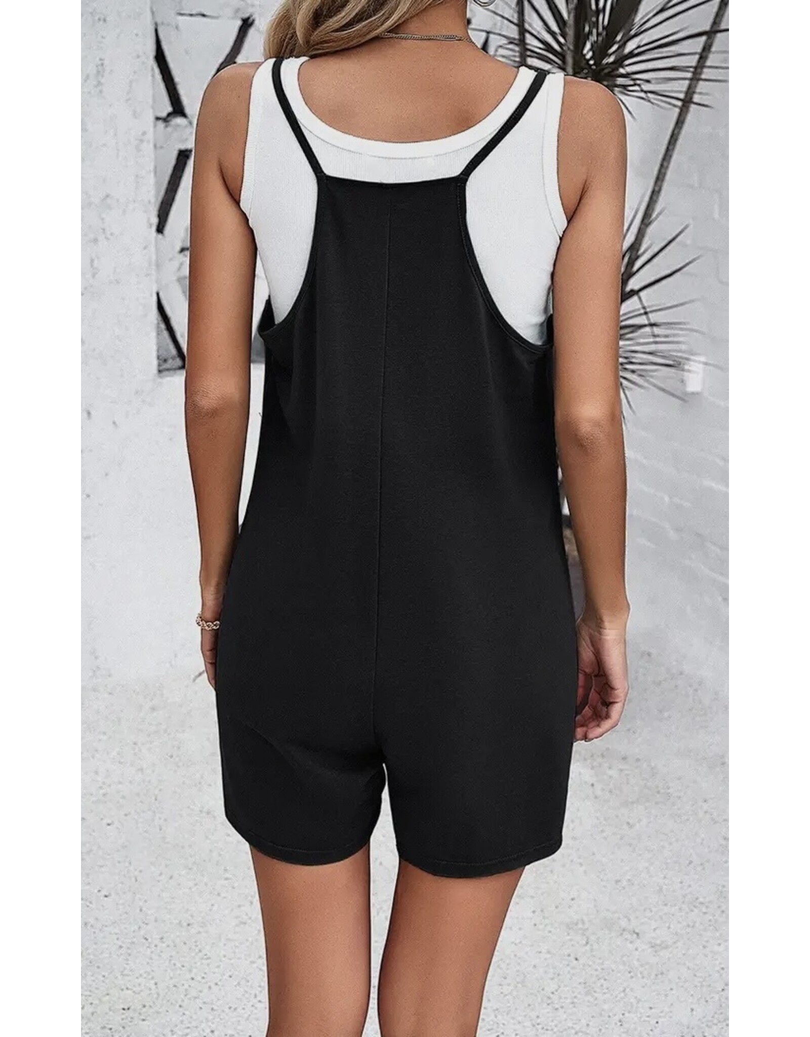 Scoop Neck Loose Fit Romper