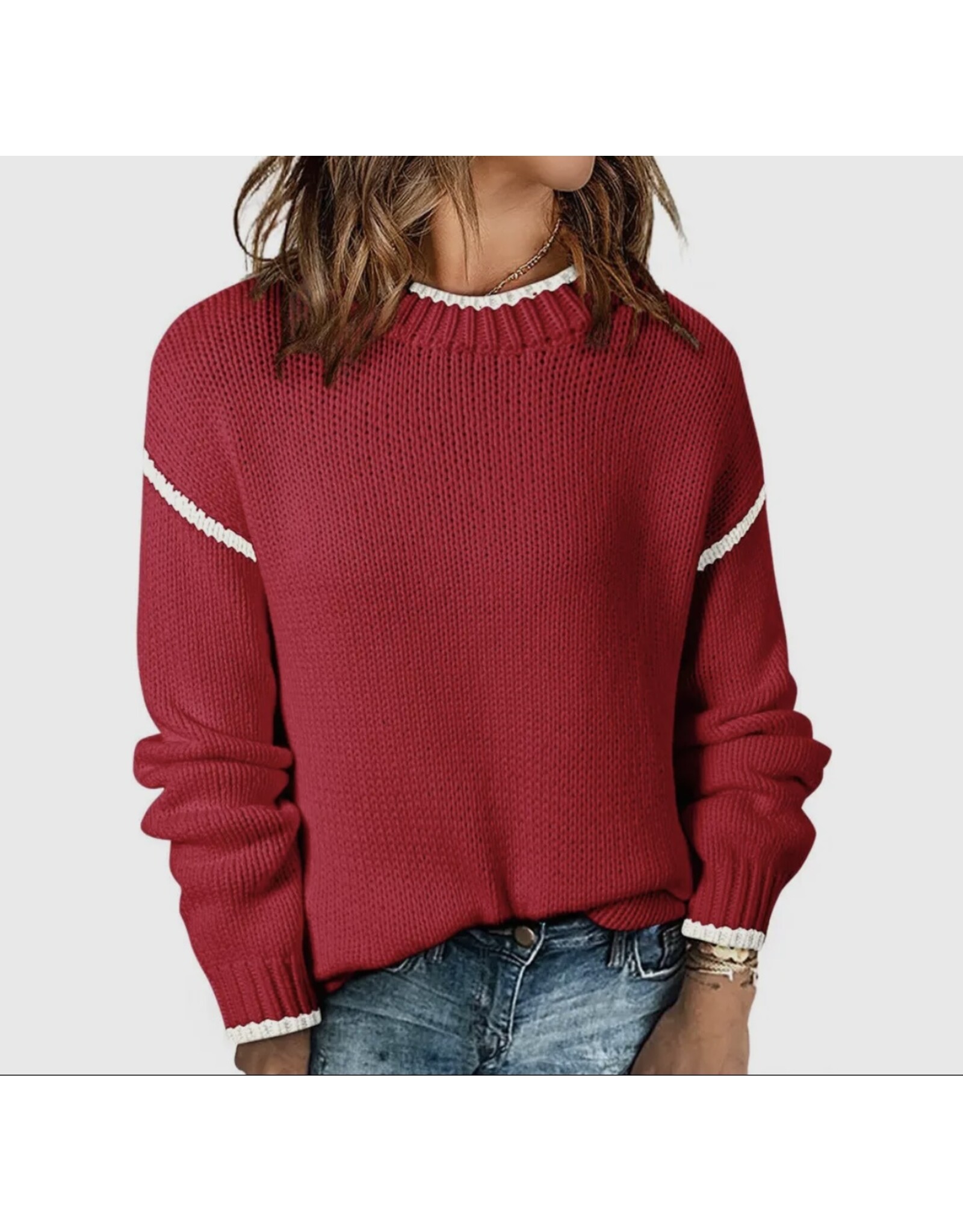 Color Block Knit Sweater