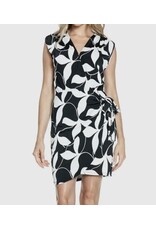 Ariella Black w/ white leaf tank dress