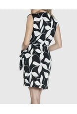 Ariella Black w/ white leaf tank dress