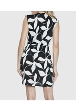 Ariella Black w/ white leaf tank dress