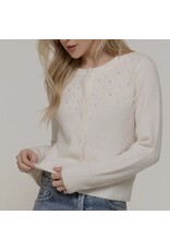 Pearl Embellished Sweater Cardigan
