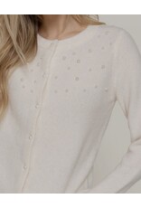 Pearl Embellished Sweater Cardigan