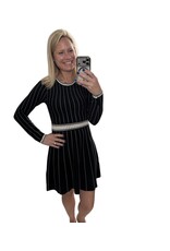 Ella Stripe Knit Long Slv Dress