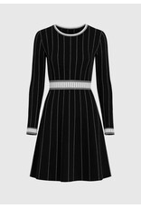 Ella Stripe Knit Long Slv Dress