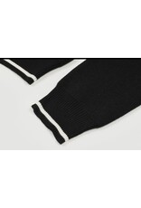Black w/ White Contrast Hoodie Sweater