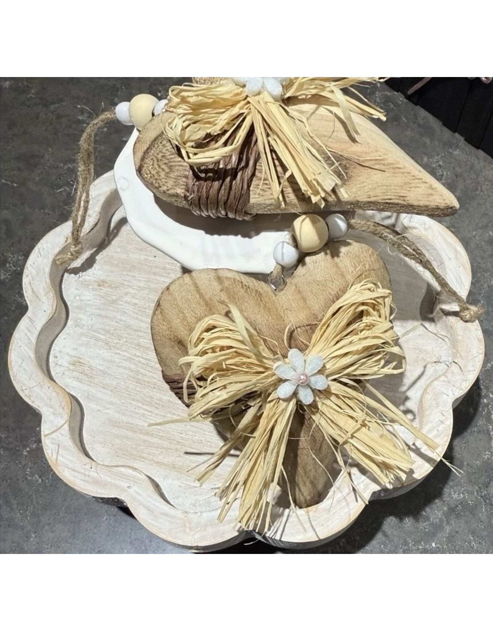 db Db wooden Valentine ornament