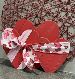 db Db triple heart w/ ribbon