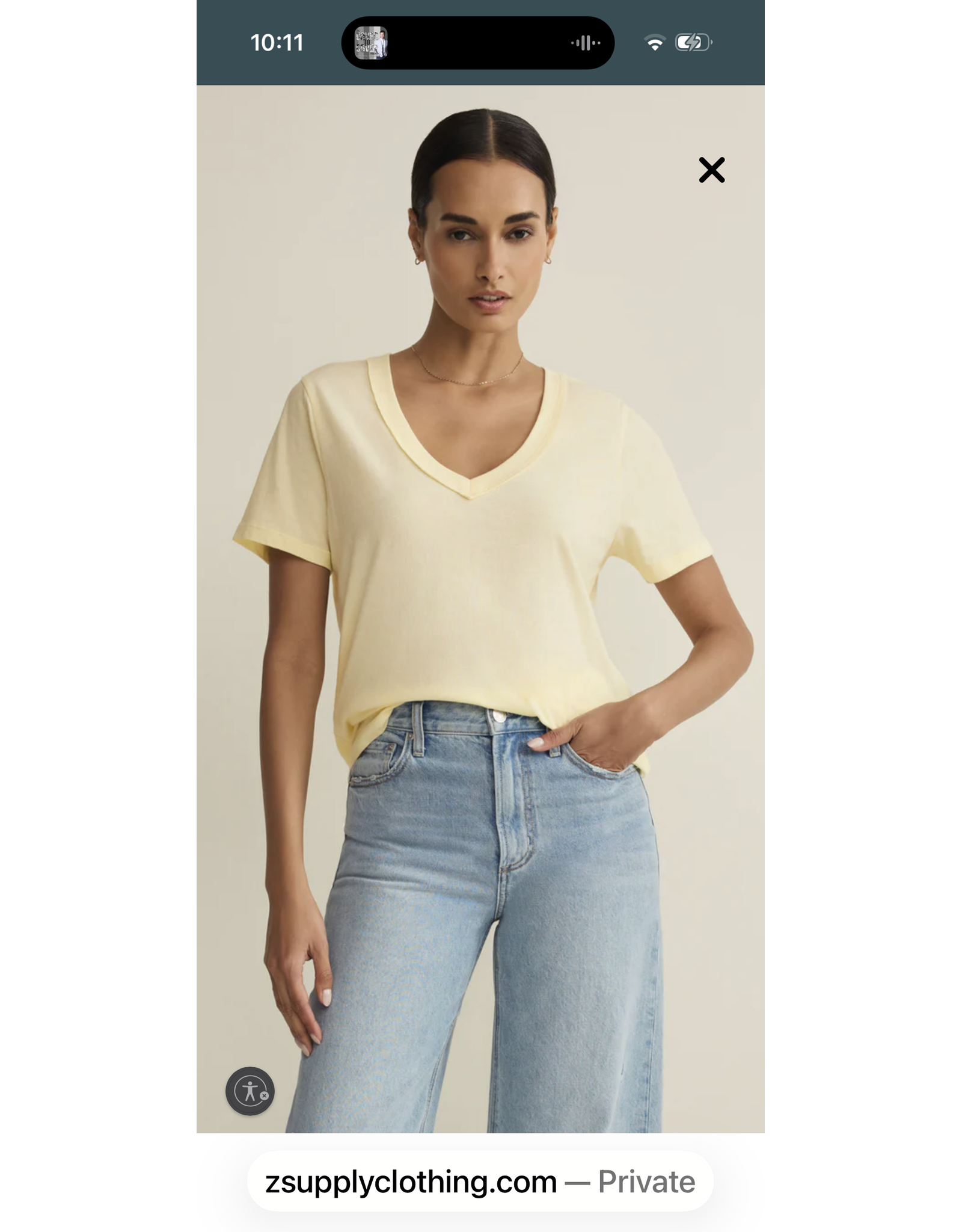 ZSupply Elara Top Pineapple