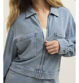 ZSupply ZSupply Heritage Knit Jacket Ocean Air Indigo