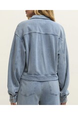 ZSupply ZSupply Heritage Knit Denim Jacket Ocean Air Indigo